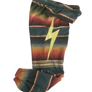 Striped Lightning Bolt Joggers
